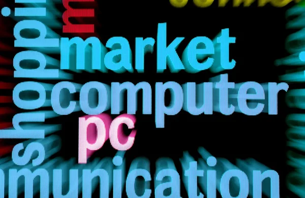 Markt computer pc — Stockfoto