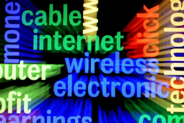 Kabel internet bezprzewodowy — Zdjęcie stockowe