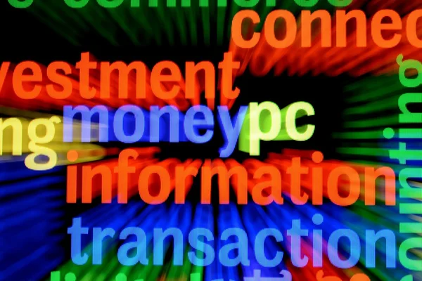 Pengar information transaktion — Stockfoto