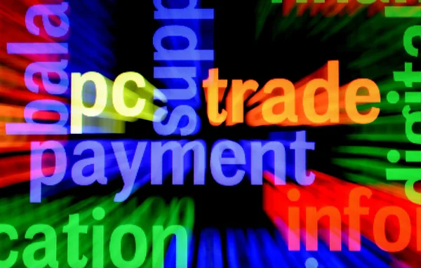 PC-Handelszahlung — Stockfoto