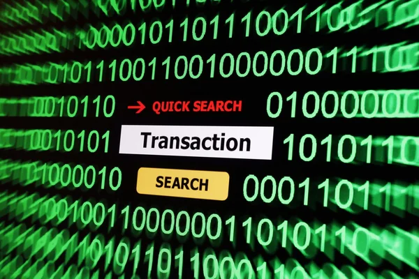 Search for transaction — Stock Photo, Image