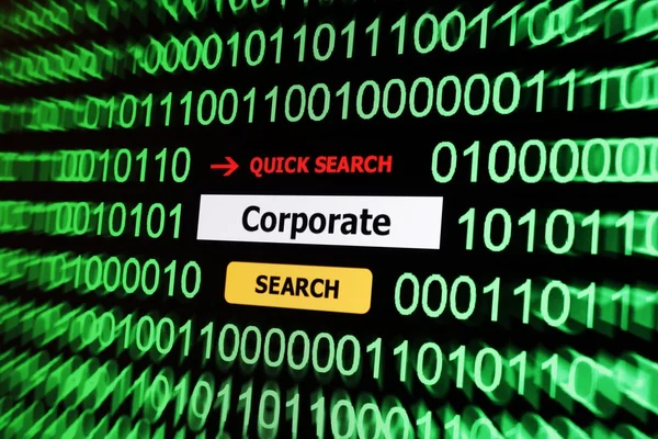 Search for corporate — Stock Photo, Image