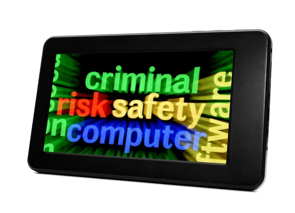 Criminal safety computer — Stock Photo, Image