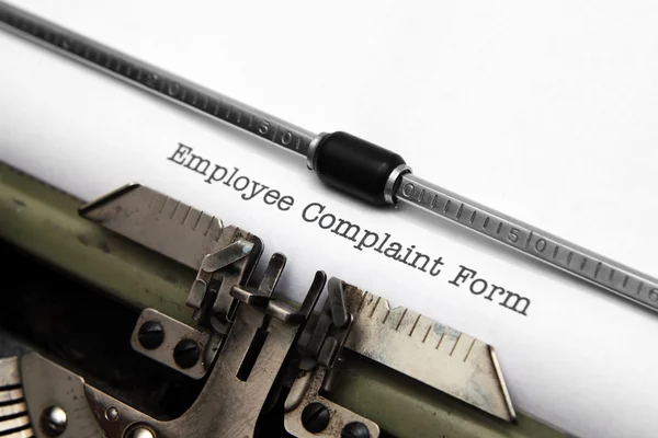 Formulário de reclamação do empregado — Fotografia de Stock