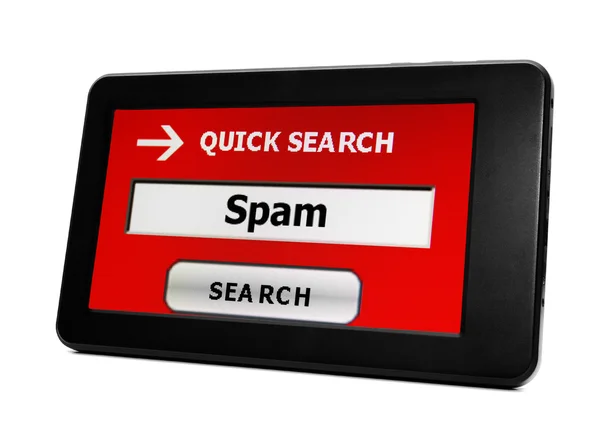 Search for spam — Stock Photo, Image