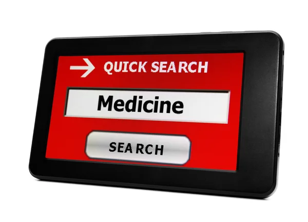 Web search for medicine — Stock Photo, Image