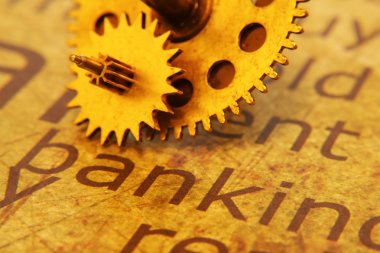 metin bankacılık üzerinde eski dişli