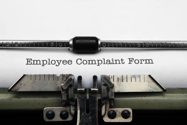 Employee complaint form — Stock Photo, Image