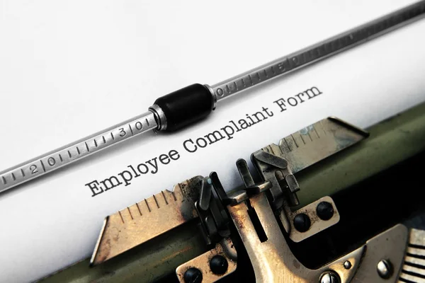Employee complaint form — Stock Photo, Image