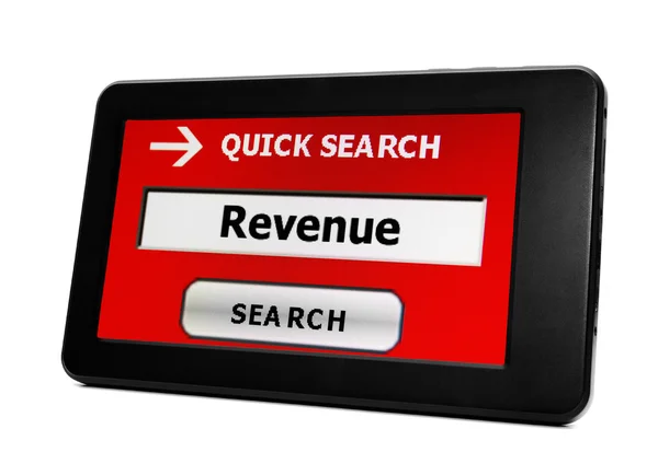 Revenue on pc tablet — Stock Photo, Image