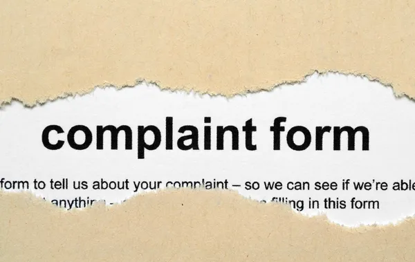 Complaint form — Stock Photo, Image