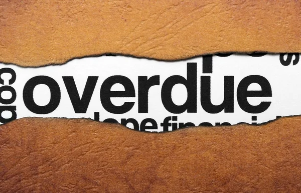 Overdue — Stock Photo, Image