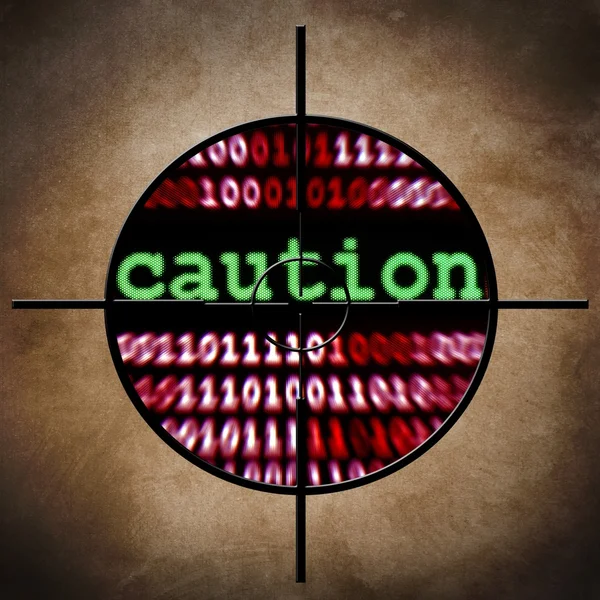 Caution target — Stock Photo, Image