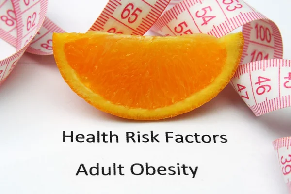Riscos para a saúde - obesidade — Fotografia de Stock