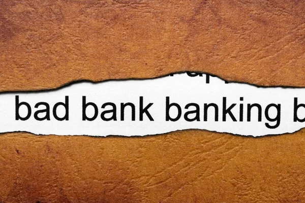 Dålig bank — Stockfoto