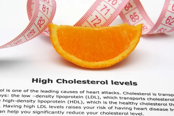 Vysoká hladina cholesterolu koncept — Stock fotografie