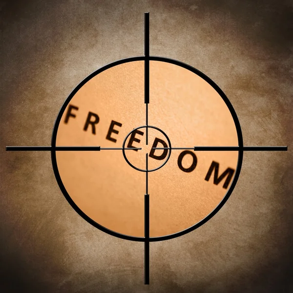 Özgürlük hedef — Stok fotoğraf