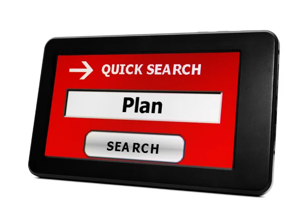 Search for plan — Stock Photo, Image