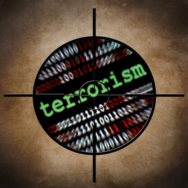 Цільовий веб тероризму — стокове фото