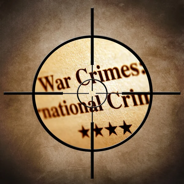 Εγκλήματα πολέμου στόχος — Φωτογραφία Αρχείου