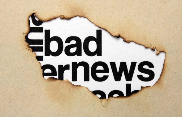 Bad news concept — Stock Photo, Image