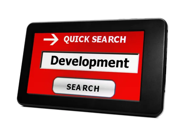 Search for development — Stock Photo, Image