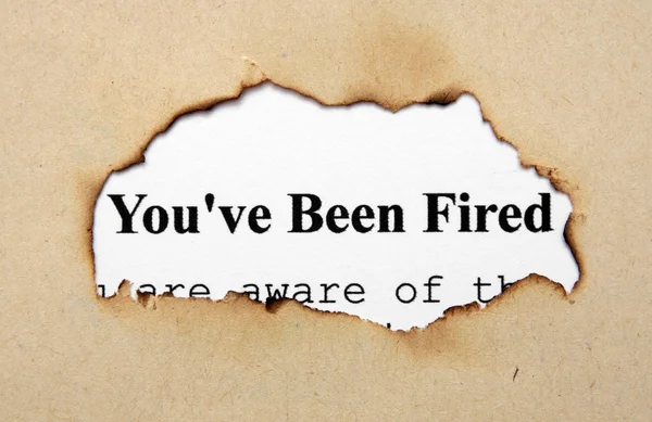 You are fired — Stock Photo, Image