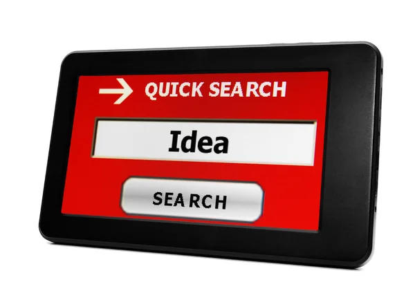 Search for idea online — Stock Photo, Image