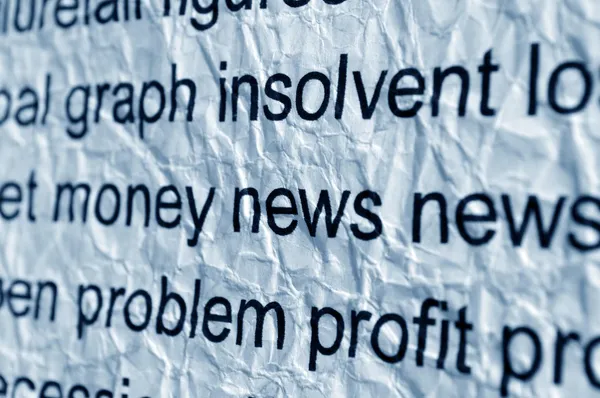 Money and news concept — Stock Photo, Image