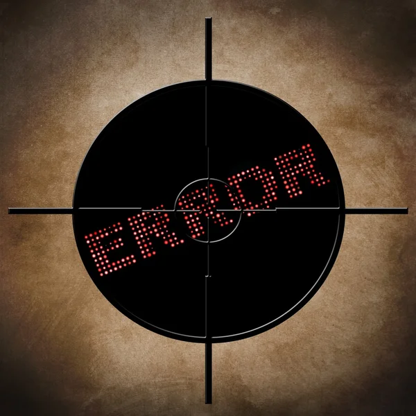 Error target concept — Stock Photo, Image