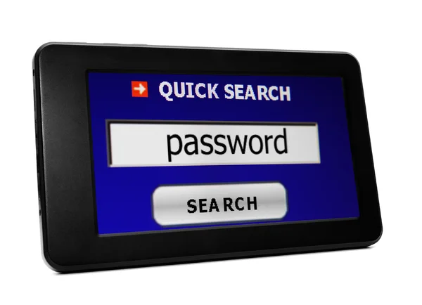 Search for password — Stock Photo, Image