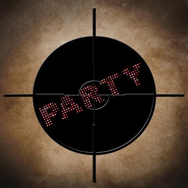 Party target concept — Stock Photo, Image