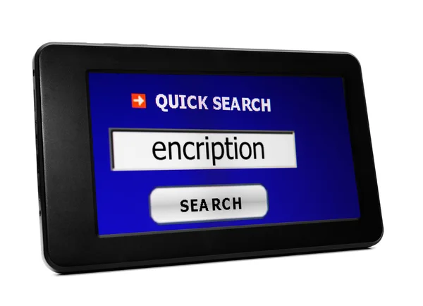 Search for encription — Stock Photo, Image