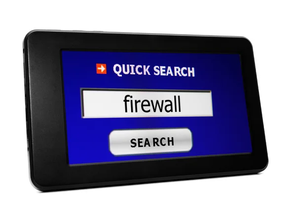 Vyhledávání na webu pro firewall — Stock fotografie