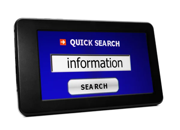 Web search for information — Stock Photo, Image