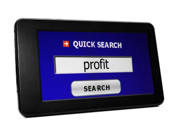 Search for web profit — Stock Photo, Image