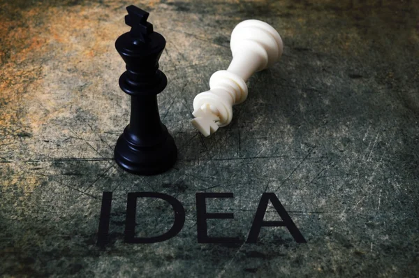 Chess and idea concept — Stock Photo, Image