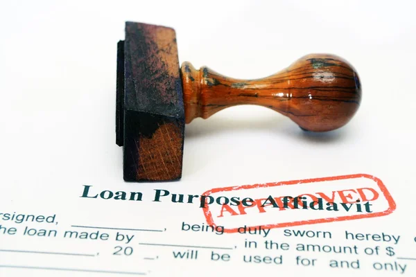 Loan form — Stock Photo, Image