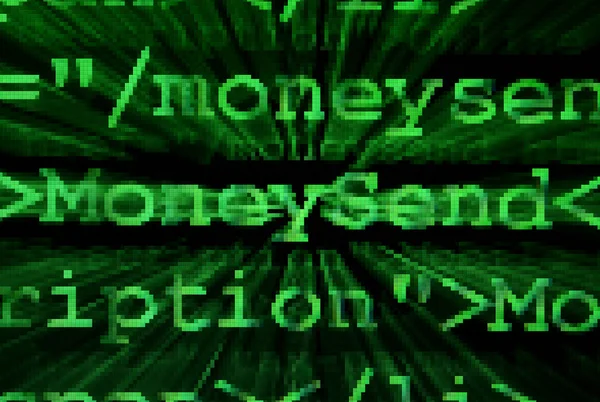Электронные деньги — стоковое фото