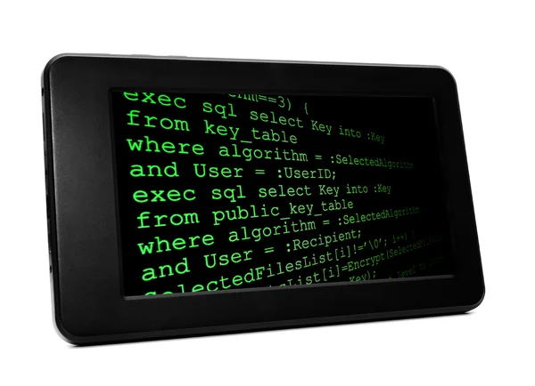 Programming on Pc tablet — Stock Photo, Image