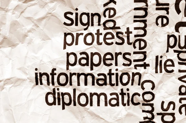 Protest information — Stockfoto