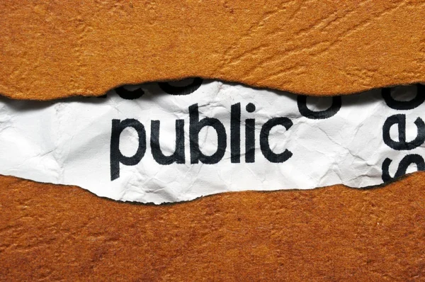 Veřejné koncepce — Stock fotografie