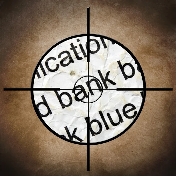 Bank target concept — Stock Photo, Image
