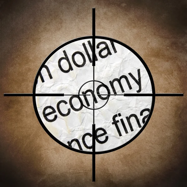 Economy target — Stock Photo, Image