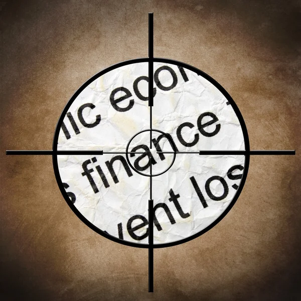 Finans mål koncept — Stockfoto