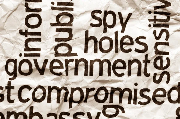 Spy holes government — Stock Photo, Image