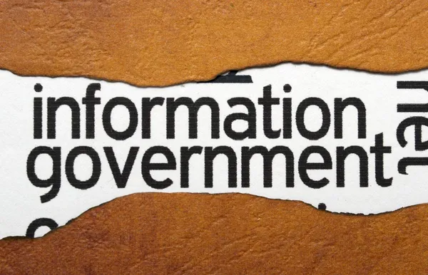 Information mot du gouvernement — Photo