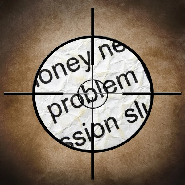 Problem target concept — Stock Photo, Image