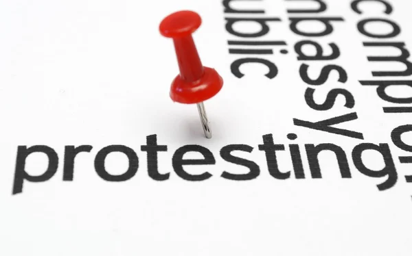 Protesting concept — Stock Photo, Image