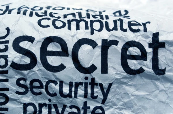 Sicurezza informatica segreta — Foto Stock